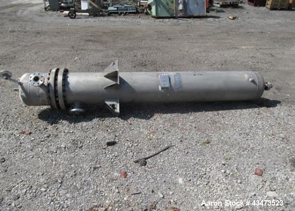 Used Ketema U Tube Heat Exchanger, 239 Square Feet, Model 15-A-96. 316L Stainless steel tubes, tube sheet, bonnet and shell. (72) 0.625" Diameter tubes rated 150 psi at +608/-76 degrees F. Shell rate...
