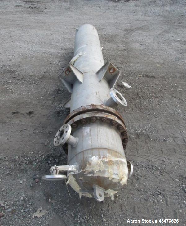 Used Ketema U Tube Heat Exchanger, 239 Square Feet, Model 15-A-96. 316L Stainless steel tubes, tube sheet, bonnet and shell. (72) 0.625" Diameter tubes rated 150 psi at +608/-76 degrees F. Shell rate...