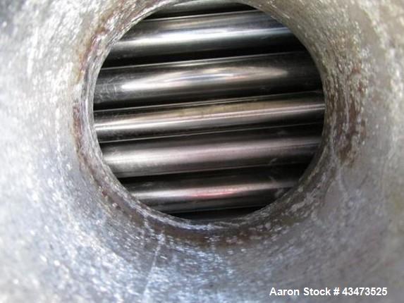 Used Ketema U Tube Heat Exchanger, 239 Square Feet, Model 15-A-96. 316L Stainless steel tubes, tube sheet, bonnet and shell. (72) 0.625" Diameter tubes rated 150 psi at +608/-76 degrees F. Shell rate...