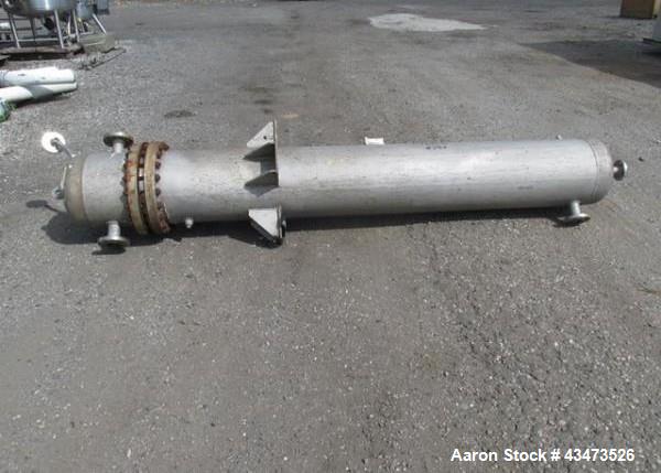 Used Ketema U Tube Heat Exchanger, 239 Square Feet, Model 15-A-96. 316L Stainless steel tubes, tube sheet, bonnet and shell. (72) 0.625" Diameter tubes rated 150 psi at +608/-76 degrees F. Shell rate...