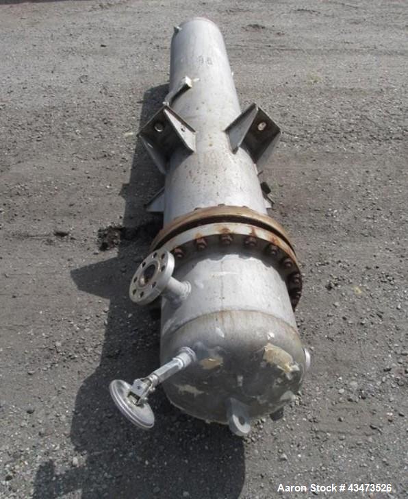 Used Ketema U Tube Heat Exchanger, 239 Square Feet, Model 15-A-96. 316L Stainless steel tubes, tube sheet, bonnet and shell. (72) 0.625" Diameter tubes rated 150 psi at +608/-76 degrees F. Shell rate...