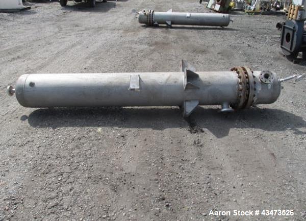 Used Ketema U Tube Heat Exchanger, 239 Square Feet, Model 15-A-96. 316L Stainless steel tubes, tube sheet, bonnet and shell. (72) 0.625" Diameter tubes rated 150 psi at +608/-76 degrees F. Shell rate...