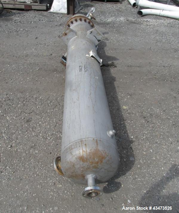 Used Ketema U Tube Heat Exchanger, 239 Square Feet, Model 15-A-96. 316L Stainless steel tubes, tube sheet, bonnet and shell. (72) 0.625" Diameter tubes rated 150 psi at +608/-76 degrees F. Shell rate...