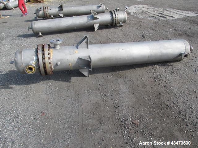Used Ketema U Tube Heat Exchanger, 239 Square Feet, Model 15-A-96. 316L Stainless steel tubes, tube sheet, bonnet and shell. (72) 0.625" Diameter tubes rated 150 psi at +608/-76 degrees F. Shell rate...