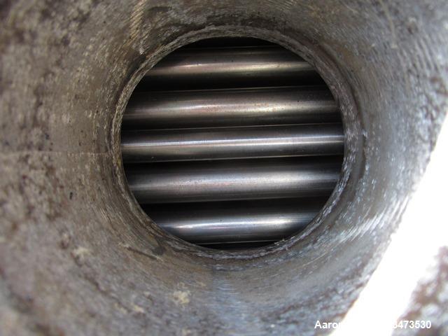 Used Ketema U Tube Heat Exchanger, 239 Square Feet, Model 15-A-96. 316L Stainless steel tubes, tube sheet, bonnet and shell. (72) 0.625" Diameter tubes rated 150 psi at +608/-76 degrees F. Shell rate...