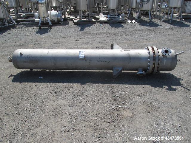 Used Ketema U Tube Heat Exchanger, 239 Square Feet, Model 15-A-96. 316L Stainless steel tubes, tube sheet, bonnet and shell. (72) 0.625" Diameter tubes rated 150 psi at +608/-76 degrees F. Shell rate...