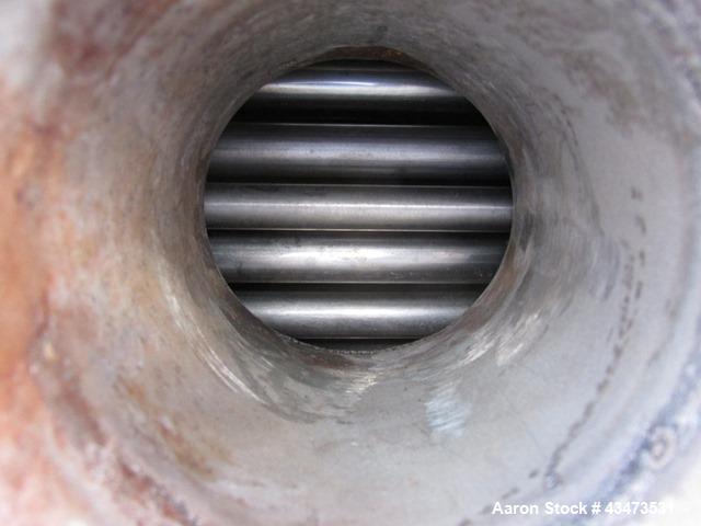 Used Ketema U Tube Heat Exchanger, 239 Square Feet, Model 15-A-96. 316L Stainless steel tubes, tube sheet, bonnet and shell. (72) 0.625" Diameter tubes rated 150 psi at +608/-76 degrees F. Shell rate...
