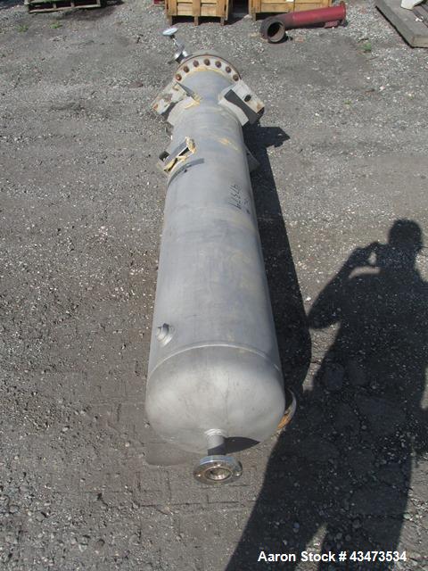 Used Ketema U Tube Heat Exchanger, 239 Square Feet, Model 15-A-96. 316L Stainless steel tubes, tube sheet, bonnet and shell. (72) 0.625" Diameter tubes rated 150 psi at +608/-76 degrees F. Shell rate...