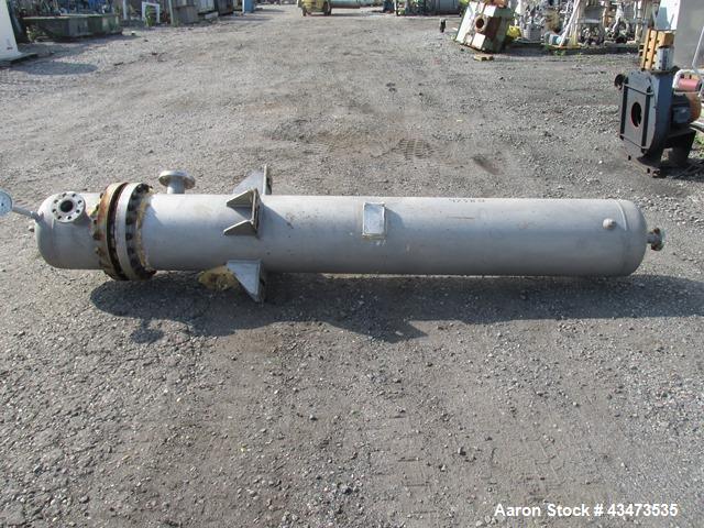Used Ketema U Tube Heat Exchanger, 239 Square Feet, Model 15-A-96. 316L Stainless steel tubes, tube sheet, bonnet and shell. (72) 0.625" Diameter tubes rated 150 psi at +608/-76 degrees F. Shell rate...