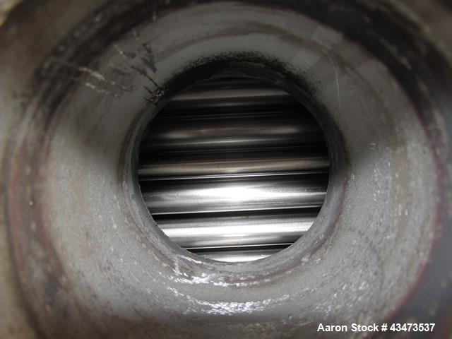 Used Ketema U Tube Heat Exchanger, 239 Square Feet, Model 15-A-96. 316L Stainless steel tubes, tube sheet, bonnet and shell. (72) 0.625" Diameter tubes rated 150 psi at +608/-76 degrees F. Shell rate...