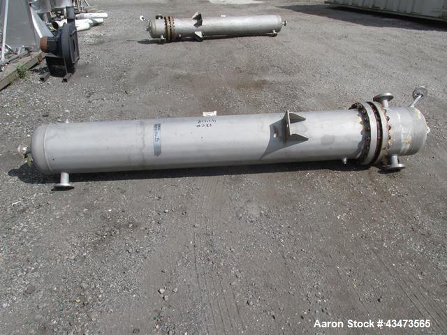Used Ketema U Tube Heat Exchanger, 239 Square Feet, Model 15-A-96. 316L Stainless steel tubes, tube sheet, bonnet and shell. (72) 0.625" Diameter tubes rated 150 psi at +608/-76 degrees F. Shell rate...