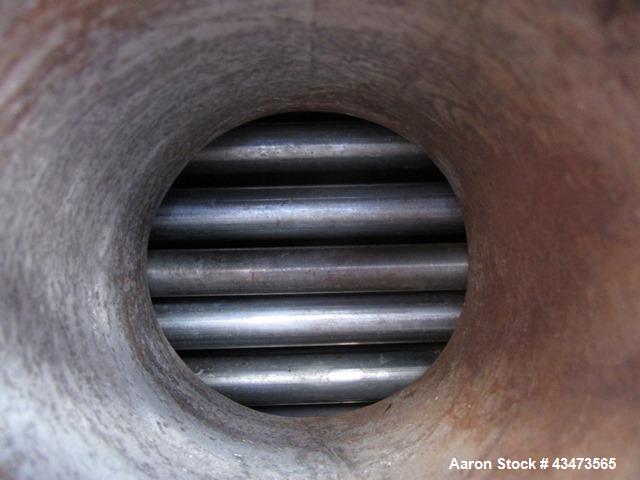 Used Ketema U Tube Heat Exchanger, 239 Square Feet, Model 15-A-96. 316L Stainless steel tubes, tube sheet, bonnet and shell. (72) 0.625" Diameter tubes rated 150 psi at +608/-76 degrees F. Shell rate...