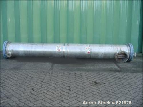 USED: Kuehni AG heat exchanger, type NKLG 40M2 SPEZ, No. 881141,new 1988. Heating surface 40 sq m. Tube material stainless steel(1.4435), shell material stainless steel (1.4435), cover materialstainl...