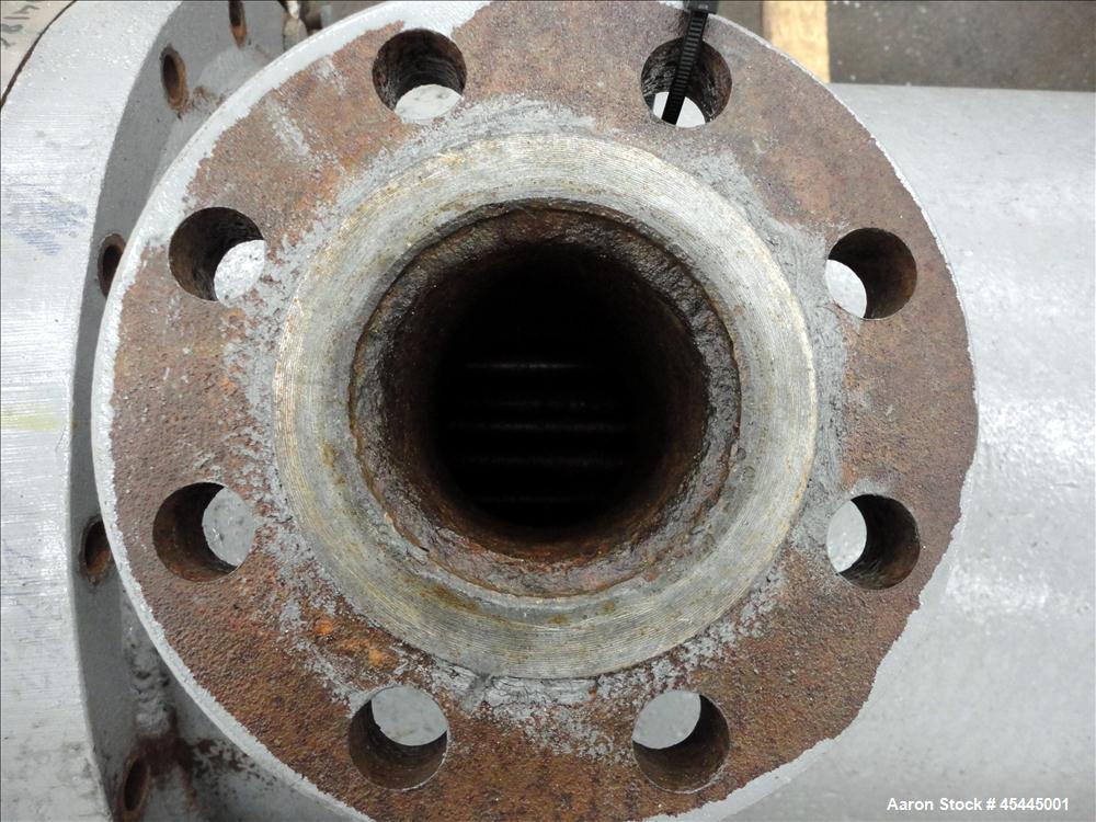 Used Ludell Manufacturing 6 Pass Shell & Tube Heat Exchanger, Approximately 264 Square Feet, Model 18-108-6, Horizontal. Carbon steel shell rated 200 psi at 400 degrees F, (150) 3/4" diameter x 9' lo...