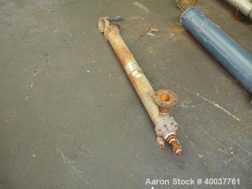 Used Ketema Shell and Tube Heat Exchanger, 20 square feet. 316 stainless steel tubes, tube sheets and bonnets with (52) 3/8" diameter x 48" long tubes rated 200 psi @ 300 degrees F, carbon steel shel...