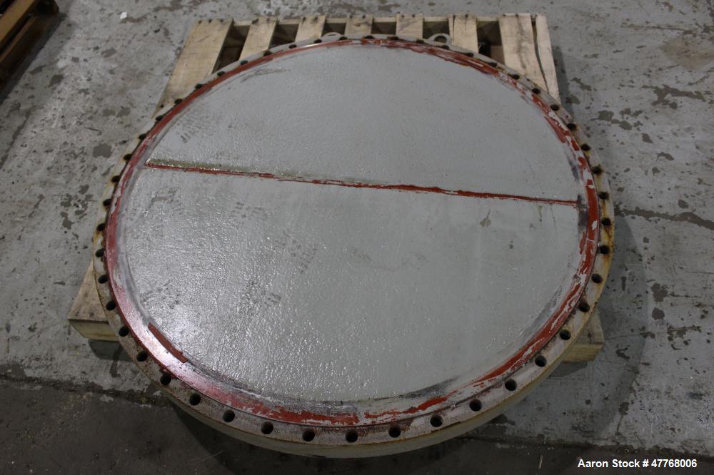 Used Monticello Exchanger & Mfg. 2 Pass Shell and Tube Heat Exchanger, Approximate 2,988 Square Feet, Horizontal. Approximate (953) 3/4" diameter x 16' long 316 stainless steel tubes rated 150 psi at...