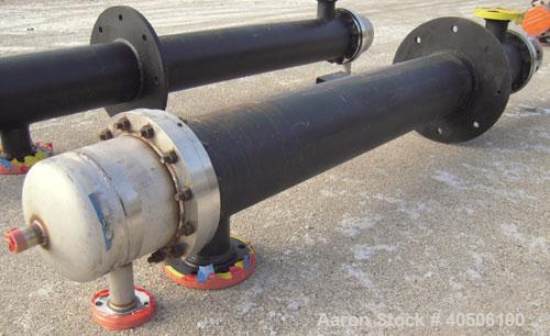 Unused- Mueller Single Pass Shell and Tube Heat Exchanger, 119 square feet, vertical. Tema Type BEM, Tema Size 10-96, Tema Class C. Carbon steel shell rated 150 psi at 600 deg F and -20 deg F at 150 ...