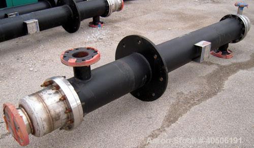 Unused- Mueller Single Pass Shell and Tube Heat Exchanger, 119 square feet, vertical. Tema Type BEM, Tema Size 10-96, Tema Class C. Carbon steel shell rated 150 psi at 600 deg F and -20 deg F at 150 ...