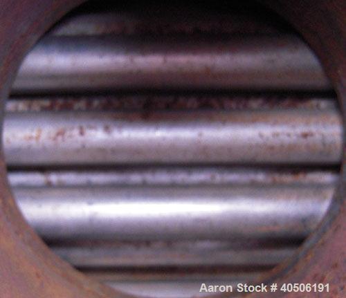 Unused- Mueller Single Pass Shell and Tube Heat Exchanger, 119 square feet, vertical. Tema Type BEM, Tema Size 10-96, Tema Class C. Carbon steel shell rated 150 psi at 600 deg F and -20 deg F at 150 ...