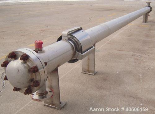 Unused- Mueller 2 Pass Shell and Tube Heat Exchanger, 101 Square Feet, Horizontal. STI Tema Type BEM, Tema Size 6-240, Tema Class C. 304 stainless steel shell rated 125 psi at 600 deg F and -20 deg F...