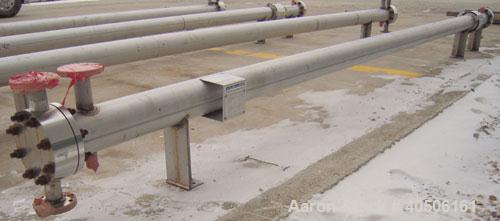 Unused- Mueller 2 Pass Shell and Tube Heat Exchanger, 101 square feet, horizontal. STI Tema Type BEM, Tema Size 6-240, Tema Class C. 304 stainless steel shell rated 125 psi at 600 deg F and -20 deg F...