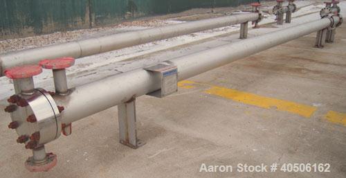 Unused- Mueller 2 Pass Shell and Tube Heat Exchanger, 101 square feet, horizontal. STI Tema Type BEM, Tema Size 6-240, Tema Class C. 304 stainless steel shell rated 125 psi at 600 deg F and -20 deg F...