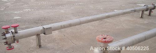 Unused- Mueller 2 Pass Shell and Tube Heat Exchanger, 101 Square Feet, Horizontal. STI Tema Type BEM, Tema Size 6-240, Tema Class C. 304 stainless steel shell rated 125 psi at 600 deg F and -20 deg F...