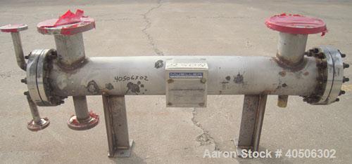 Unused- Mueller 4 Pass Shell and Tube Heat Exchanger, 9 Square Feet, Horizontal. STI Tema Type BEM, Tema Size 6-48, Tema Class C. 304 stainless steel shell rated 150 psi at 400 deg F and -20 deg F at...