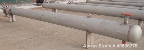 Unused- Mueller 4 Pass U Tube Shell and Tube Heat Exchanger, 175 square feet, horizontal. Tema Type BEU, Tema Size 10-192, Tema Class C. 304 stainless steel shell rated 150 psi at 500 deg F and -20 d...