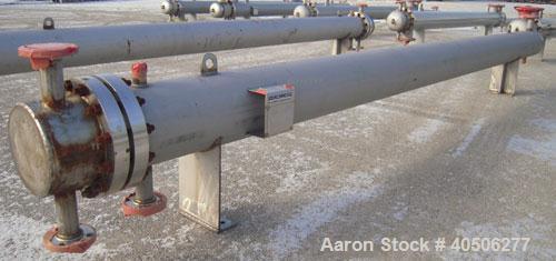Unused- Mueller 4 Pass U Tube Shell and Tube Heat Exchanger, 175 square feet, horizontal. Tema Type BEU, Tema Size 10-192, Tema Class C. 304 stainless steel shell rated 150 psi at 500 deg F and -20 d...