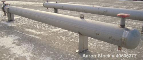 Unused- Mueller 4 Pass U Tube Shell and Tube Heat Exchanger, 175 square feet, horizontal. Tema Type BEU, Tema Size 10-192, Tema Class C. 304 stainless steel shell rated 150 psi at 500 deg F and -20 d...