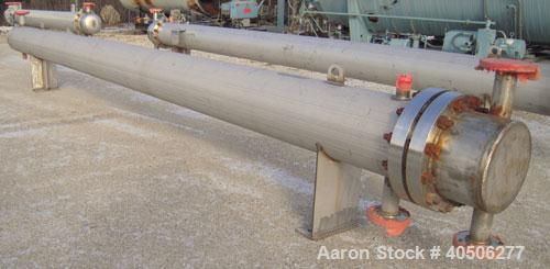 Unused- Mueller 4 Pass U Tube Shell and Tube Heat Exchanger, 175 square feet, horizontal. Tema Type BEU, Tema Size 10-192, Tema Class C. 304 stainless steel shell rated 150 psi at 500 deg F and -20 d...