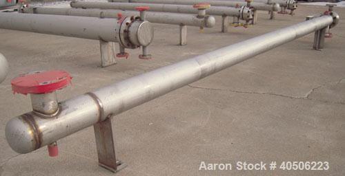 Unused- Mueller U Tube Shell and Tube Heat Exchanger, 56 square feet, horizontal. Tema Type BEU, Tema Size 6-192, Tema Class C. 304 stainless steel shell rated 150 psi at 600 deg F and -20 deg F at 1...