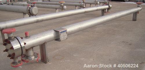 Unused- Mueller U Tube Shell and Tube Heat Exchanger, 56 square feet, horizontal. Tema Type BEU, Tema Size 6-192, Tema Class C. 304 stainless steel shell rated 150 psi at 600 deg F and -20 deg F at 1...