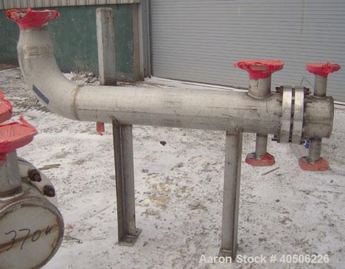 Unused- Mueller U Tube Heat Exchanger, 18 Square Feet, Horizontal. STI Tema Type BEU, Tema Size 8-48, Tema Class C. 304 stainless steel shell rated 100 psi at 482 deg F and -20 deg F at 100/fv psi. (...