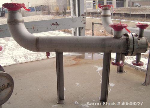 Unused- Mueller U Tube Heat Exchanger, 18 Square Feet, Horizontal. STI Tema Type BEU, Tema Size 8-48, Tema Class C. 304 stainless steel shell rated 100 psi at 482 deg F and -20 deg F at 100/fv psi. (...