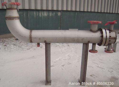 Unused- Mueller U Tube Heat Exchanger, 18 Square Feet, Horizontal. STI Tema Type BEU, Tema Size 8-48, Tema Class C. 304 stainless steel shell rated 100 psi at 482 deg F and -20 deg F at 100/fv psi. (...
