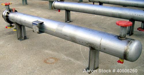 Unused- Mueller U Tube Shell and Tube Heat Exchanger, 56 square feet, horizontal. Tema Type BEU, Tema Size 8-96, Tema Class C. 304 stainless steel shell rated 150 psi at 400 deg F and -20 deg F at 15...