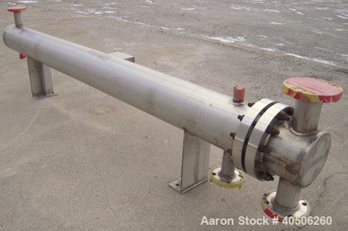 Unused- Mueller U Tube Shell and Tube Heat Exchanger, 56 square feet, horizontal. Tema Type BEU, Tema Size 8-96, Tema Class C. 304 stainless steel shell rated 150 psi at 400 deg F and -20 deg F at 15...