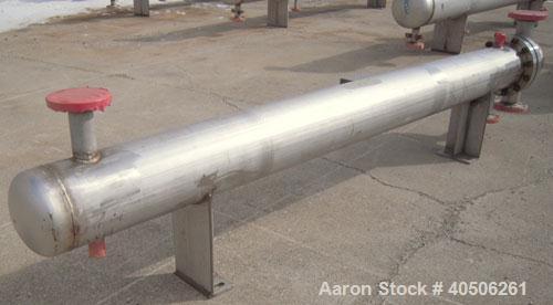 Unused- Mueller U Tube Shell and Tube Heat Exchanger, 56 square feet, horizontal. Tema Type BEU, Tema Size 8-96, Tema Class C. 304 stainless steel shell rated 150 psi at 400 deg F and -20 deg F at 15...