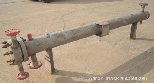 Unused- Mueller 4 Pass U Tube Shell And Tube Heat Exchanger, 25 square feet, Horizontal. Tema Type BEU, Tema Size 6-96, Tema Class C. 304 stainless steel shell rated 150 psi at 600 deg.f., and -20 de...