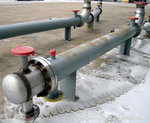 Unused- Mueller Single Pass Shell and Tube Heat Exchanger, 77 square Feet, horizontal. STI Tema Type BEU, Tema Size 8-108, Tema Class C. SA53 carbon steel shell rated 150 psi at 200 deg F and -20 deg...