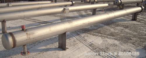Unused- Mueller 6 Pass U Tube Shell and Tube Heat Exchanger, 84 square feet, horizontal. Tema Type BEU, Tema Size 8-216, Tema Class C. 304 stainless steel shell rated 150 psi at 300 deg F and -20 deg...