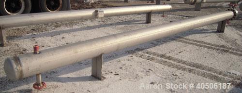Unused- Mueller 6 Pass U Tube Shell and Tube Heat Exchanger, 84 square feet, horizontal. Tema Type BEU, Tema Size 8-216, Tema Class C. 304 stainless steel shell rated 150 psi at 300 deg F and -20 deg...