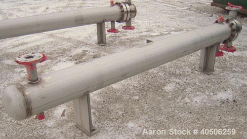 Unused- Mueller U Tube Shell snd Tube Heat Exchanger, 56 square feet, horizontal. Tema Type BEU, Tema Size 8-96, Tema Class C. 304 stainless steel shell rated 150 psi at 400 deg F and -20 deg F at 15...