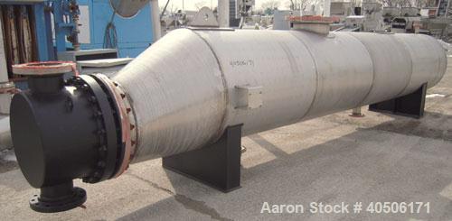 Unused- Mueller U Tube Shell and Tube Heat Exchanger/ Reboiler, 1270 Square  Feet,  Horizontal. STI Tema Type BKU, Tema Size 24/40-216, Tema Class B. 40’’ diameter 304L stainless steel shell rated 10...
