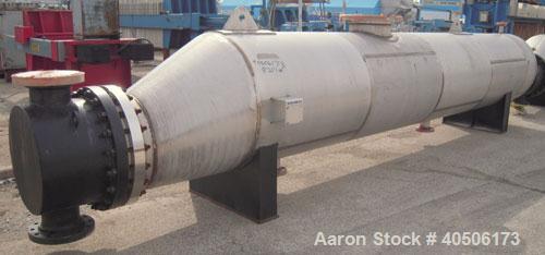 Unused- Mueller U Tube Shell and Tube Heat Exchanger/ Reboiler, 1270 squarefeet, horizontal. STI Tema Type BKU, Tema Size 24/40-216, Tema Class B. 40’’ diameter 304L stainless steel shell rated 100 p...