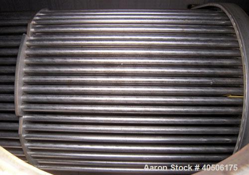 Unused- Mueller U Tube Shell and Tube Heat Exchanger/ Reboiler, 1270 square  feet, horizontal. STI Tema Type BKU, Tema Size 24/40-216, Tema Class B. 40’’ diameter 304L stainless steel shell rated 100...