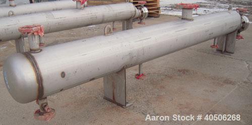 Unused- Mueller U Tube Shell and Tube Heat Exchanger, 31 Square Feet, Horizontal. Tema Type BKU, Tema Size 6/12-120, Tema Class C. 304 stainless steel shell rated 150 psi at 500 deg F and -20 deg F a...