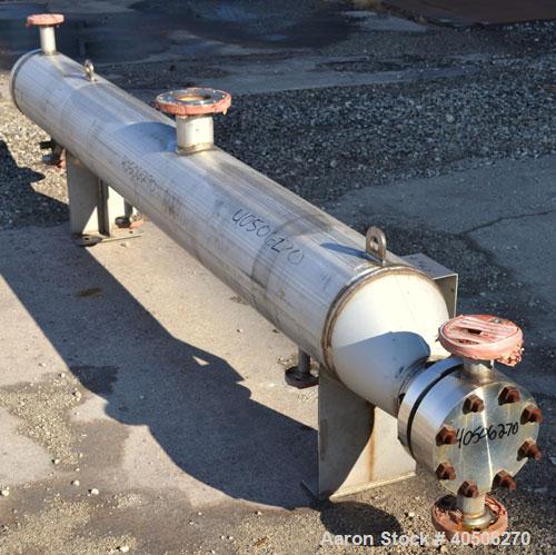 Unused- Mueller U Tube Shell & Tube Heat Exchanger, 31 Square Feet, Horizontal. Tema Type BKU, Tema Size 6/12-120, Tema Class C. 304 Stainless steel shell rated 150 psi at 500 deg F and -20 deg F at ...